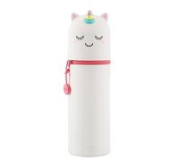 I-TOTAL® - Estuche de Silicona Suave para la Escuela, Extensible con Forma Contorneada (Cute Unicorn)