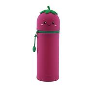 I-TOTAL® - Estuche de Silicona Suave para la Escuela, Extensible con Forma Contorneada (Ellie Eggplant)