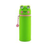 I-TOTAL® - Estuche de Silicona Suave para la Escuela, Extensible con Forma Contorneada (Froggy)