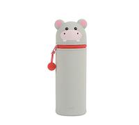 I-TOTAL® - Estuche de Silicona Suave para la Escuela, Extensible con Forma Contorneada (Hippo)