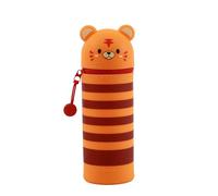 I-TOTAL® - Estuche de Silicona Suave para la Escuela, Extensible con Forma Contorneada (Tiger)