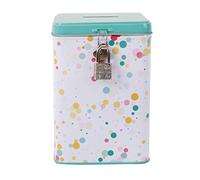 I-TOTAL® - Hucha Divertida con Candado y Llave, Hucha de Metal con Cierre (BUBBLE)