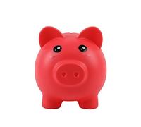 I-TOTAL® - Hucha Divertida Decorativa/Monedero de plástico Resistente (Red Piggy)