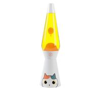 I-TOTAL - Lámpara de lava líquida de 40 cm (Orange Cat Spaceship)