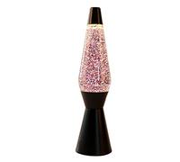 I-TOTAL Lámpara de lava iluminante colorada Glitter Negro