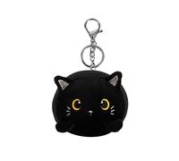 I-TOTAL® - Llavero con gancho, lindo animal de peluche suave 10 x 11 x 9 cm (BLACK CAT)