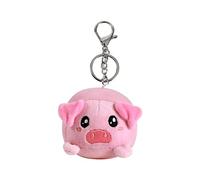 I-TOTAL® - Llavero con gancho, lindo animal de peluche suave 10 x 11 x 9 cm (PIG)