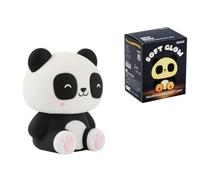 I-TOTAL - Luz nocturna LED de silicona suave - Lámpara recargable con 9 colores, perfecta para dormitorio y relax (pandaSTIC)