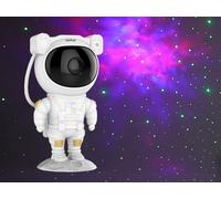 I-TOTAL® - Proyector LED con efecto cielo estrellado, lámpara proyector modelo astronauta, lámpara de noche para niños, adultos, fiestas en casa, con cable
