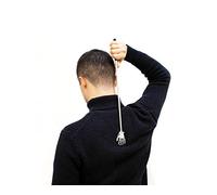 I-TOTAL - Rascador de Espalda Telescópico | Extensible para llegar a lugares difíciles | Diseño en Negro y Plata | Portátil y Cómodo | Metal y Plástico, Plata/Negro