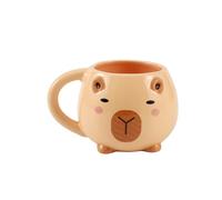 I-TOTAL - Taza de cerámica Chunky, taza para té o café 410 ml (CAPYBARA)