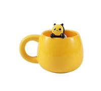 I-TOTAL® - Taza de Cerámica con Animales de Cerámica en el Borde, Taza para Té o Café (BEE)