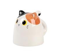 I-TOTAL® - Taza de cerámica Up & Down (ORANGE CAT) 300 ml