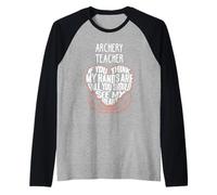 I Train Archery Super Heroes - Gráfico para Maestros Camiseta Manga Raglan