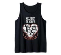 I Train Archery Super Heroes - Gráfico para Maestros Camiseta sin Mangas
