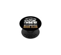 I Tried To Form A Gang But It Turned Into A Book Club PopSockets PopGrip Adhesivo