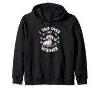 I Trip Over My Wiener Funny Dog Dachshund Humor -- Sudadera con Capucha