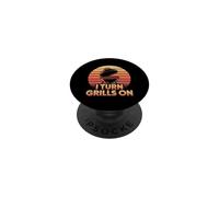 I Turn Grills On PopSockets PopGrip Adhesivo