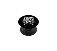 I Turn Grills On PopSockets PopGrip Adhesivo