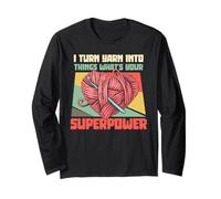 I Turn Yarn Into Things What Your Superpower Crochet Gifts Manga Larga