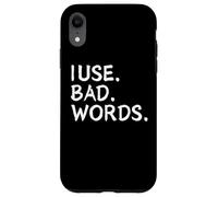 I Use Bad Words Funny Snarky Unfiltered Drinking Party Carcasa para iPhone XR