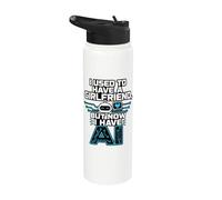 I Used To Have A Girlfriend But Now I Have AI Funny AI Stainless Steel Insulated Water Bottle