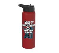 I Used To Have A Girlfriend But Now I Have AI Funny AI Stainless Steel Insulated Water Bottle