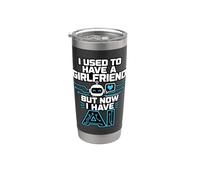 I Used To Have A Girlfriend But Now I Have AI Funny AI Vaso térmico de acero inoxidable de doble pared