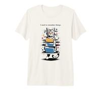I Used to Remember Things... Funny PC Inept Cat Retro Camiseta Premium