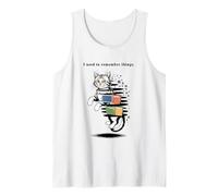 I Used to Remember Things... Funny PC Inept Cat Retro Camiseta sin Mangas