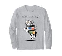 I Used to Remember Things... Funny PC Inept Cat Retro Manga Larga