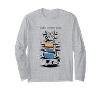 I Used to Remember Things... Funny PC Inept Cat Retro Manga Larga