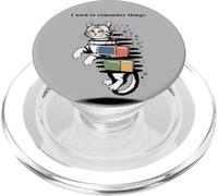 I Used to Remember Things... Funny PC Inept Cat Retro PopSockets PopGrip para MagSafe