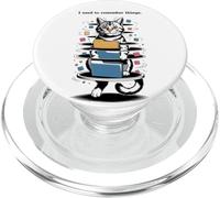 I Used to Remember Things... Funny PC Inept Cat Retro PopSockets PopGrip para MagSafe