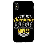 I’ve Got Awesome Moves Funny Chess Design Carcasa para iPhone X/XS