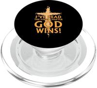 I’ve Read The Final Chapter God Wins Christian Faih Cross PopSockets PopGrip para MagSafe