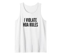 I Violate HOA Rules Homeowners Association Rebel Outlaw Camiseta sin Mangas