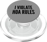 I Violate HOA Rules Homeowners Association Rebel Outlaw PopSockets PopGrip para MagSafe