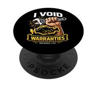 I Void Warranties Mecánico Humor Diseño PopSockets PopGrip Adhesivo