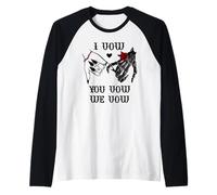 I Vow You Vow We Vow Dark Romance Smutty Book Smut Reading Camiseta Manga Raglan