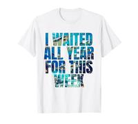 I Waited All Year For This Week Shark Ocean Conservation Camiseta