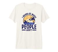 I Wanna Be Where People Aren't Persona Introvertida Camiseta Premium
