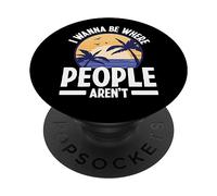 I Wanna Be Where People Aren't Persona Introvertida PopSockets PopGrip Adhesivo