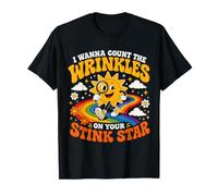 I Wanna Count The Wrinkle On Your Stink Star Funny Adult Camiseta