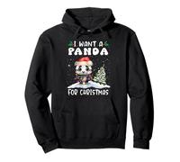 I Want A Donkey For Christmas Santa Hat Funny Xmas Sudadera con Capucha