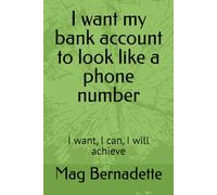 I want my bank account to look like a phone number: I want, I can, I will achieve