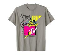 I Want My MTV Retro Astronaut Music Televisión Logo Camiseta