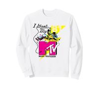 I Want My MTV Retro Astronaut Music Televisión Logo Sudadera