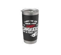 I Want The Job Where I Push Scared Skydivers Out of Planes Vaso térmico de acero inoxidable de doble pared