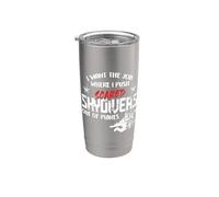I Want The Job Where I Push Scared Skydivers Out of Planes Vaso térmico de acero inoxidable de doble pared